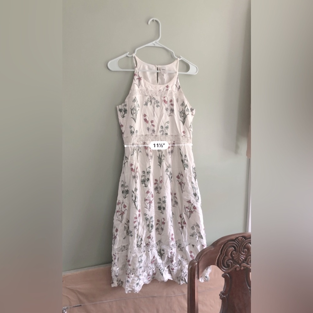 SOLD LC Lauren Conrad Disney Collection White Tea Floral Dress - Women’s Small - Picture 5 of 9